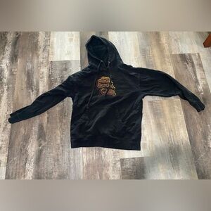 Anti Social Social Club Black Hoodie with Red Logo